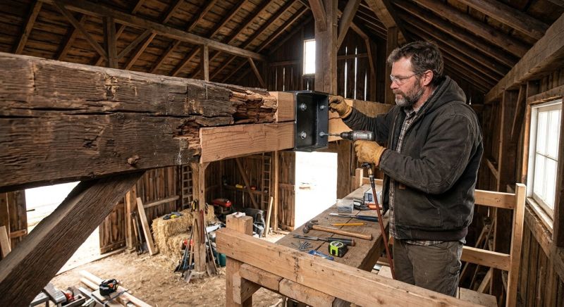 Barn Beam Replacement in Conroe, TX