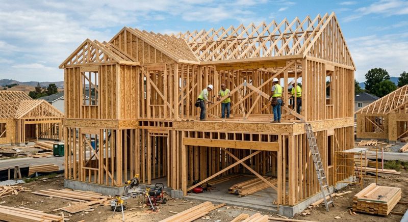 Home Addition Framing in Kansas City, KS